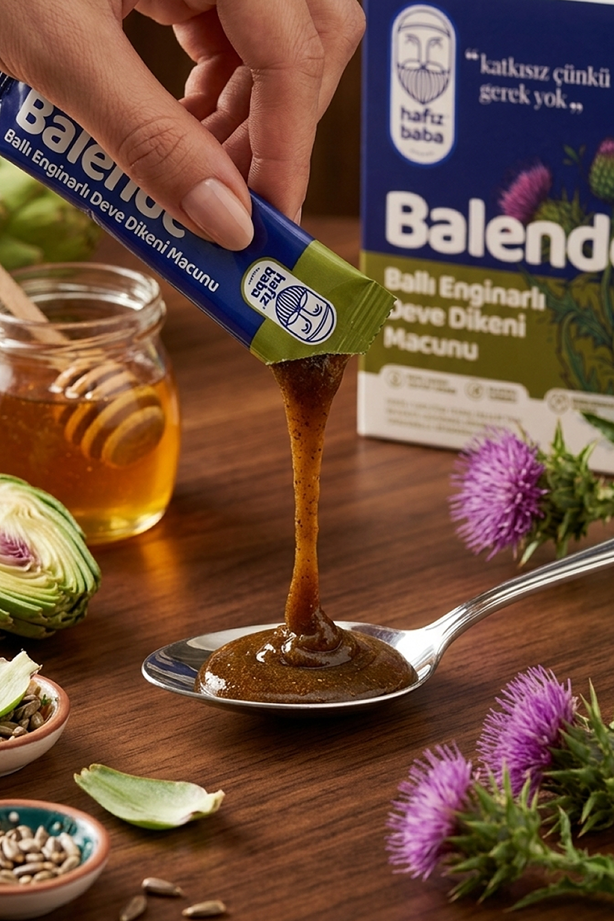 BALENDE - Ballı Enginarlı Deve Dikeni Macunu 15'li Şaset